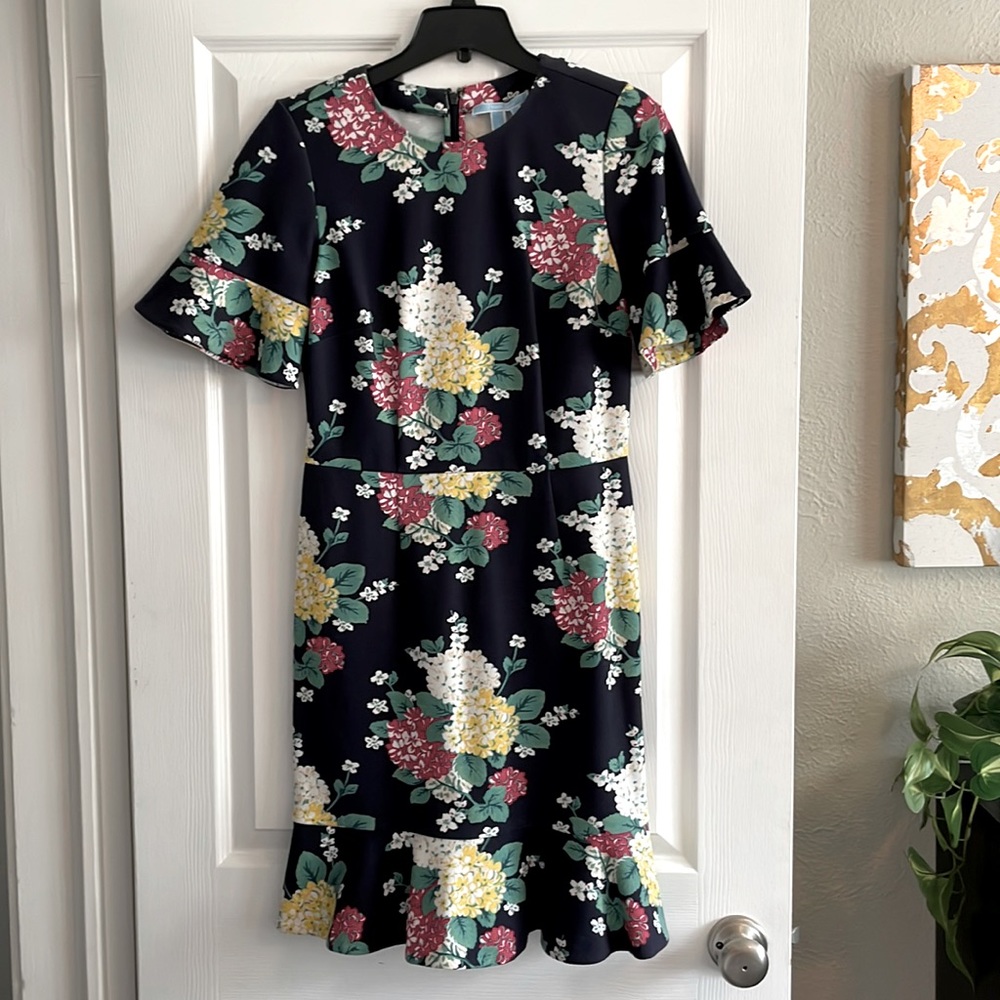 Draper James Floral dress size S Navy blue